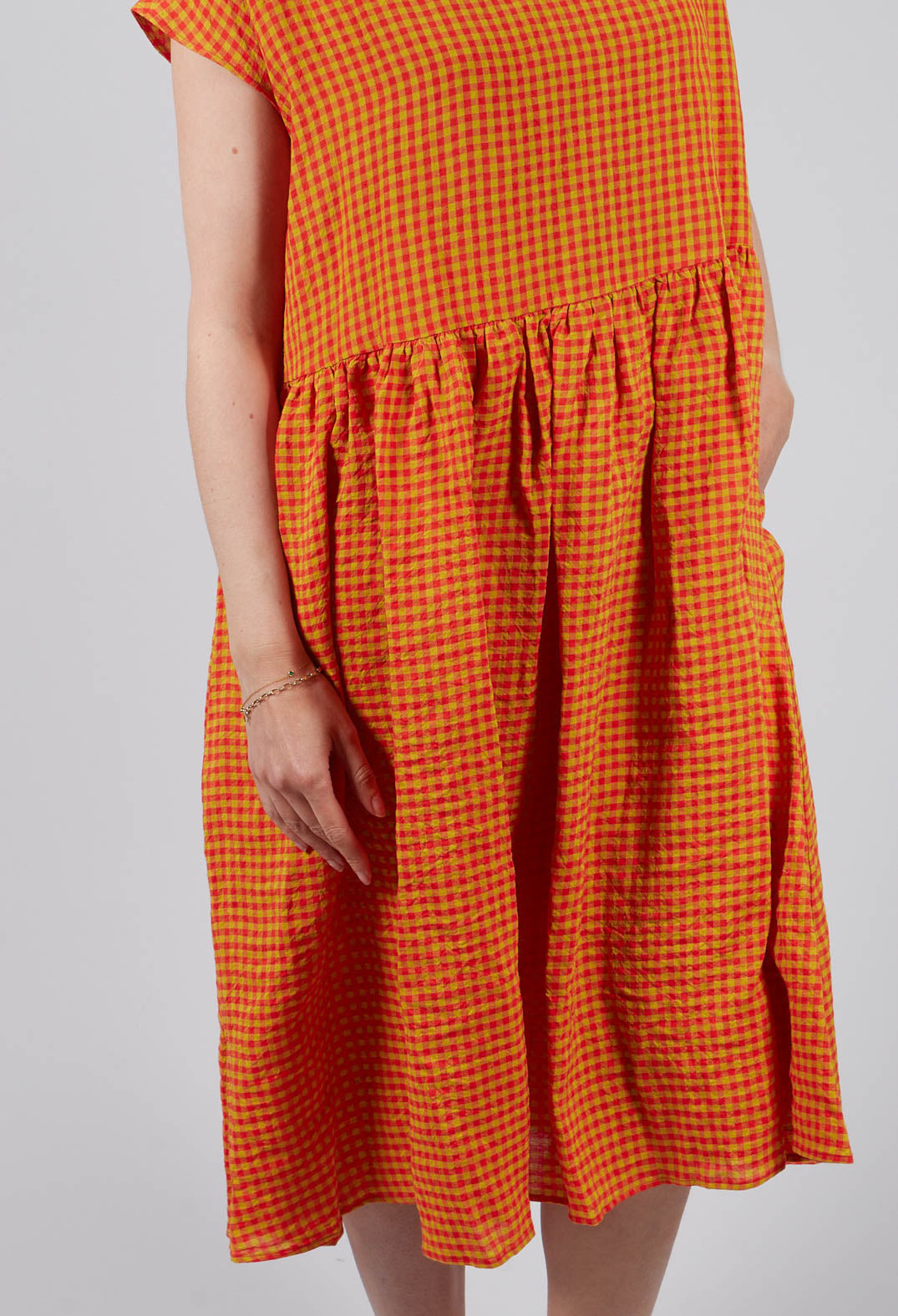 Midi Dress in Poppy Lemon