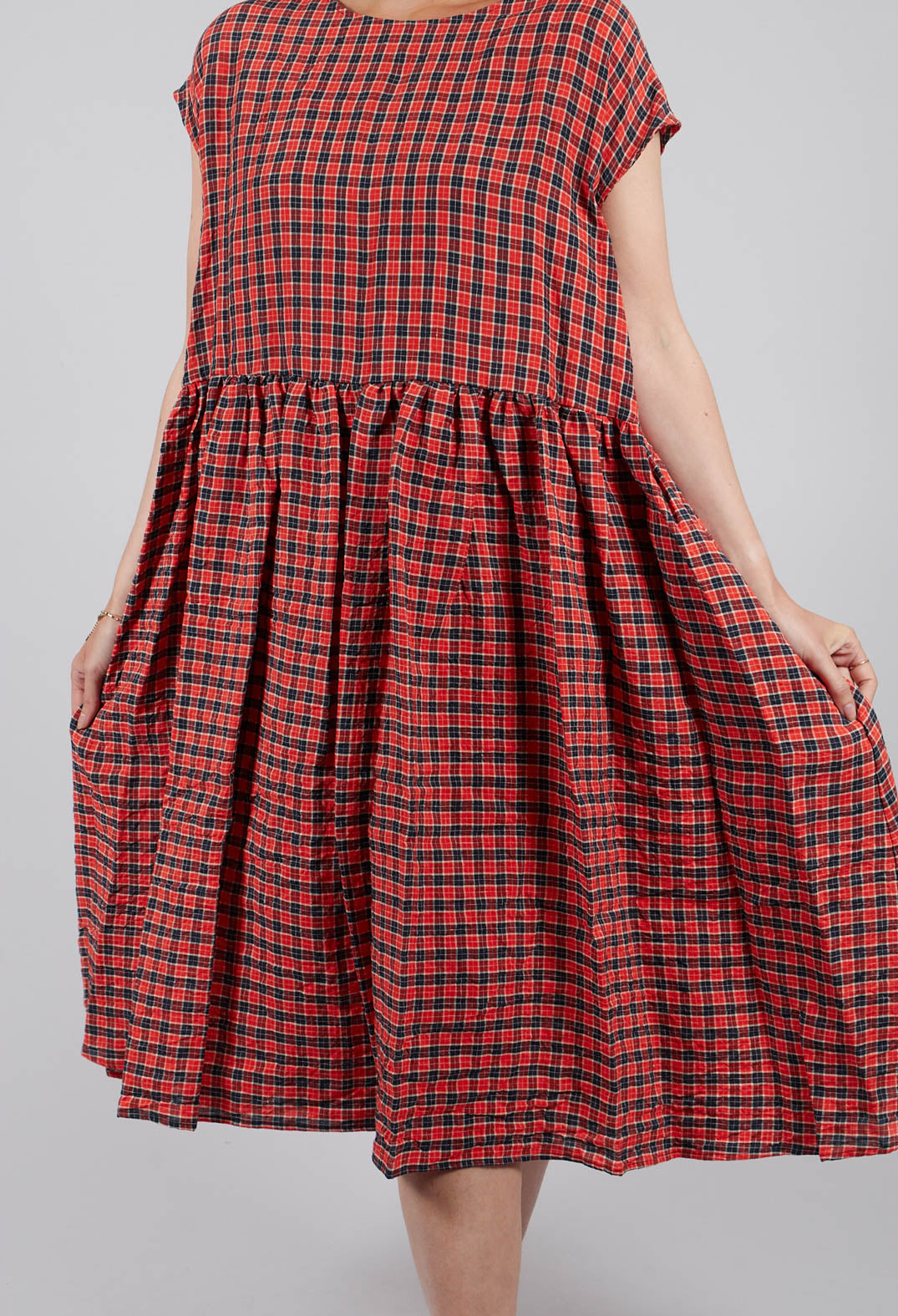 Midi Dress in Poppy Blu