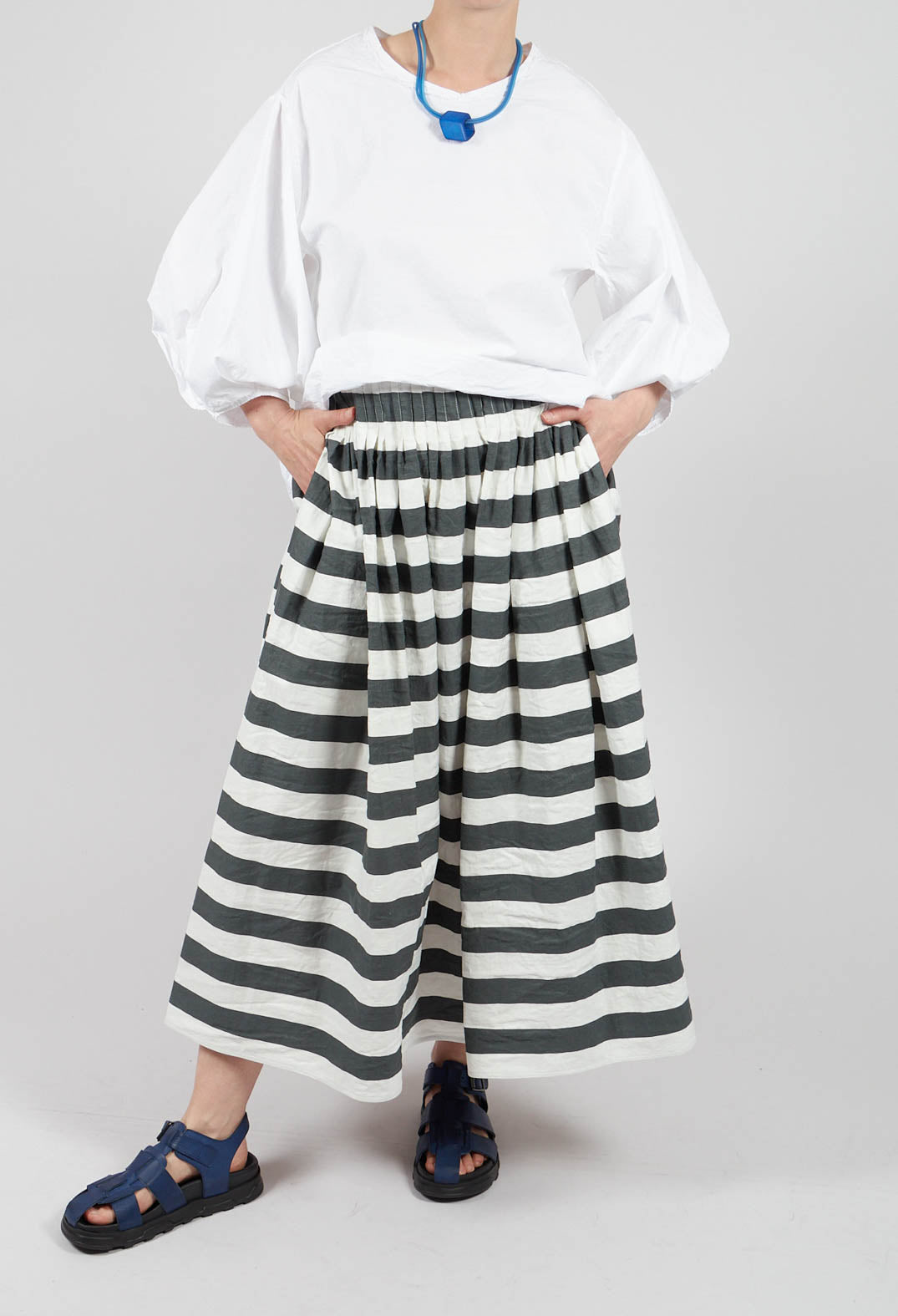 Midi Skirt in Cement