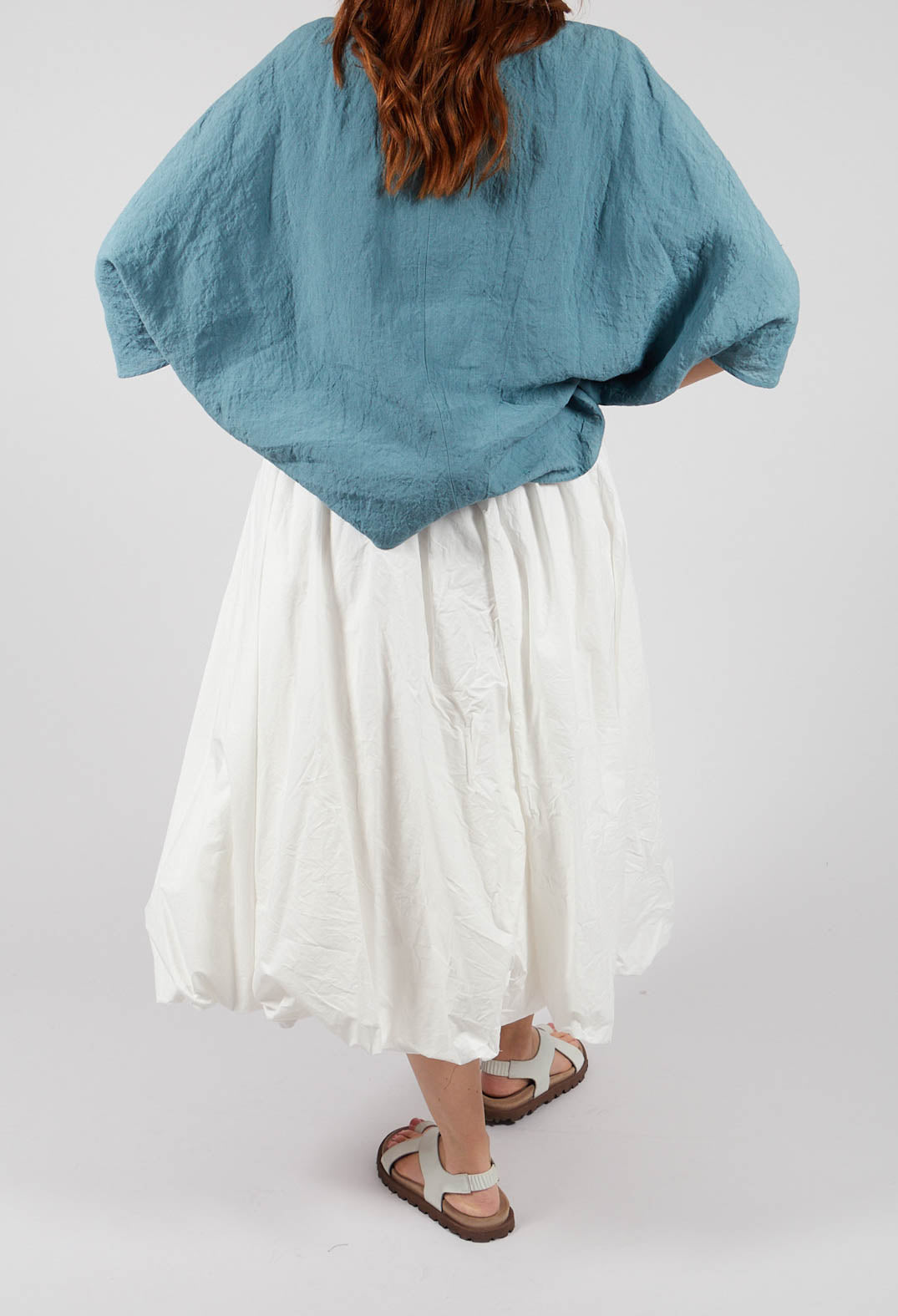 Knee Length Skirt in Milk
