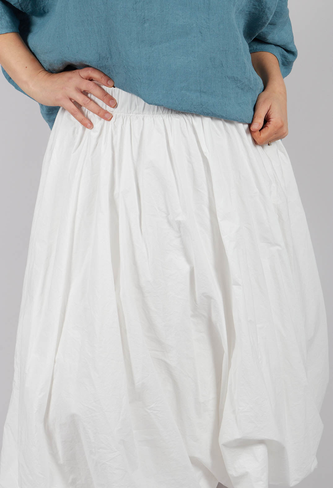Knee Length Skirt in Milk