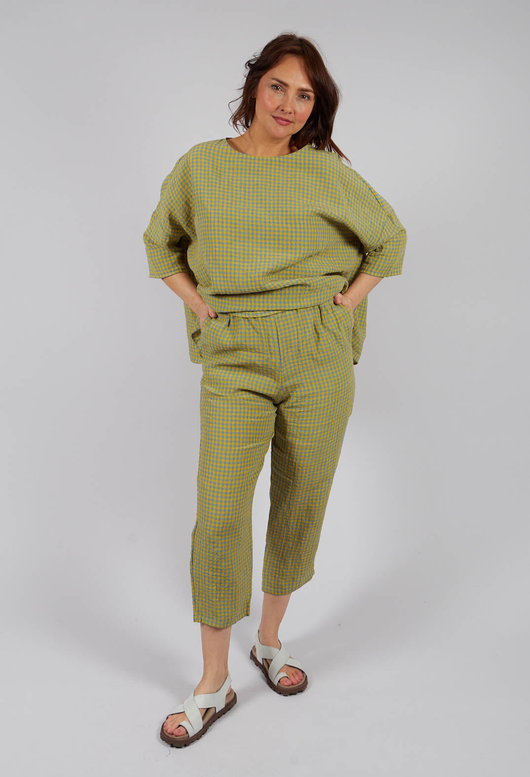 Trouser in Lemon Sky