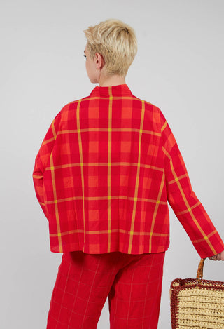 Three Quarter Sleeve Shirt in Poppy