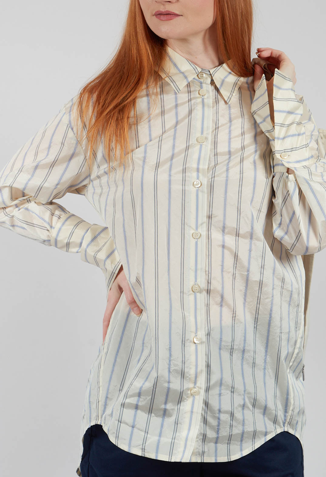 Drew Blouse in Light Blue