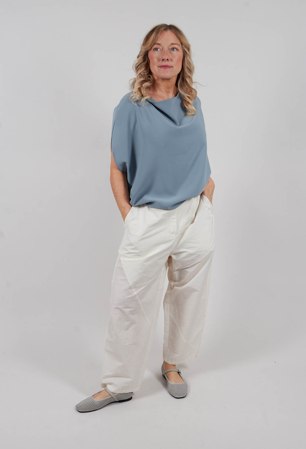 Vela Trousers in Off White