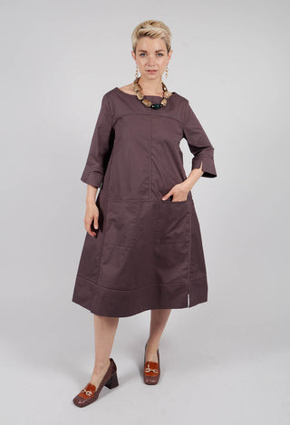 Velia Dress in Brown