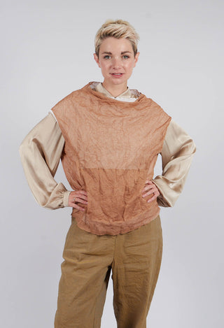 Side Knit Top in Khaki