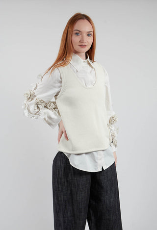 Hal Knit Top in Off White