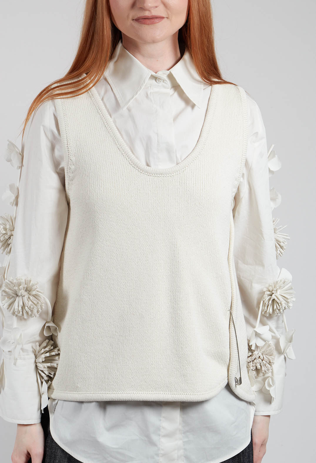 Hal Knit Top in Off White