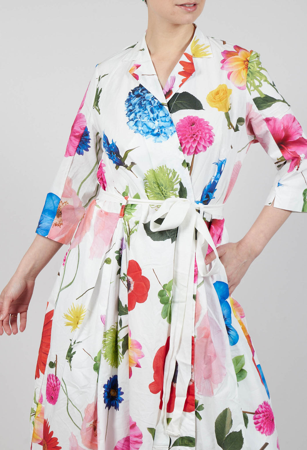 Delmira Printed Dress in Flowers