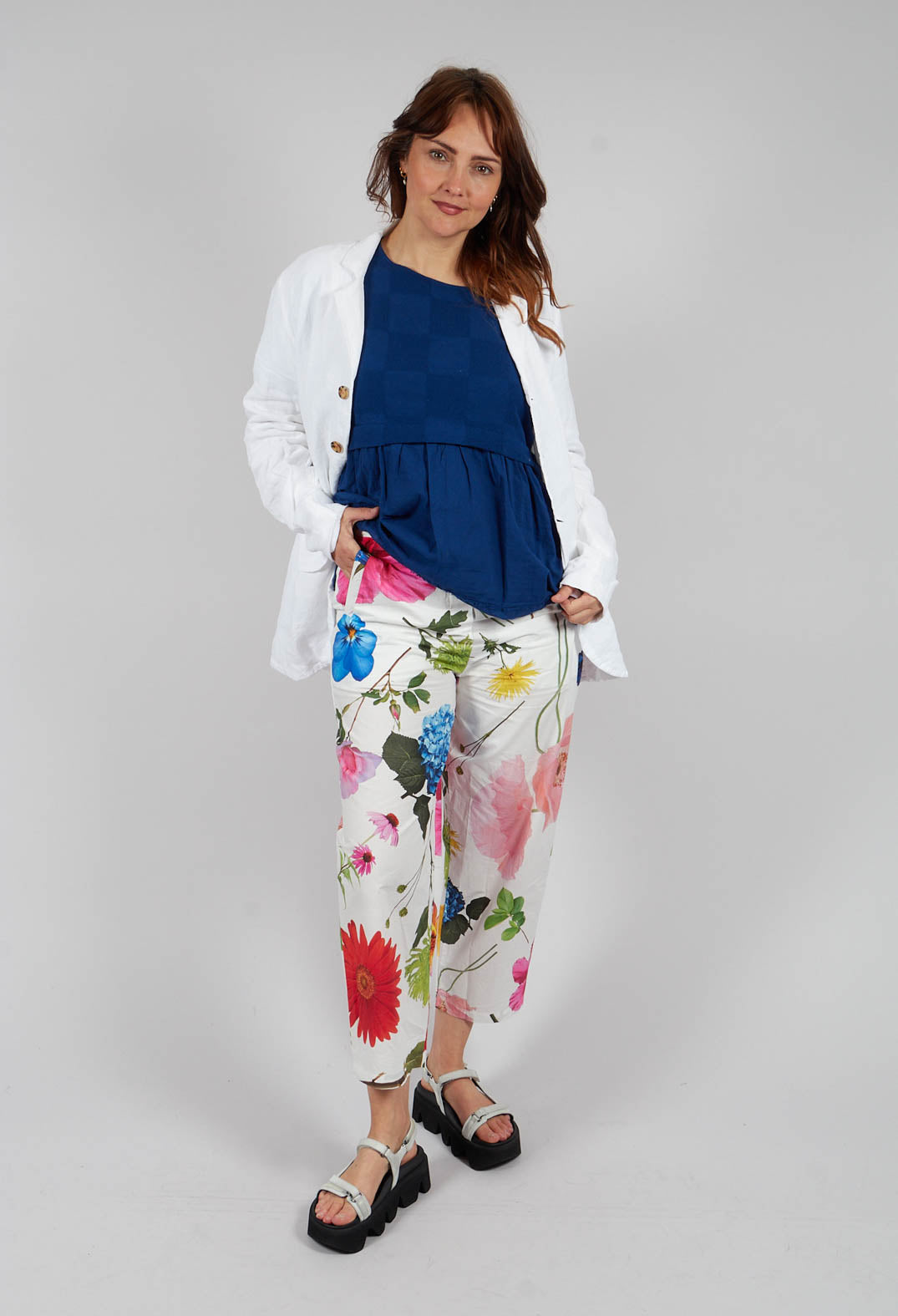 Potamia Printed Trousers in Flowers