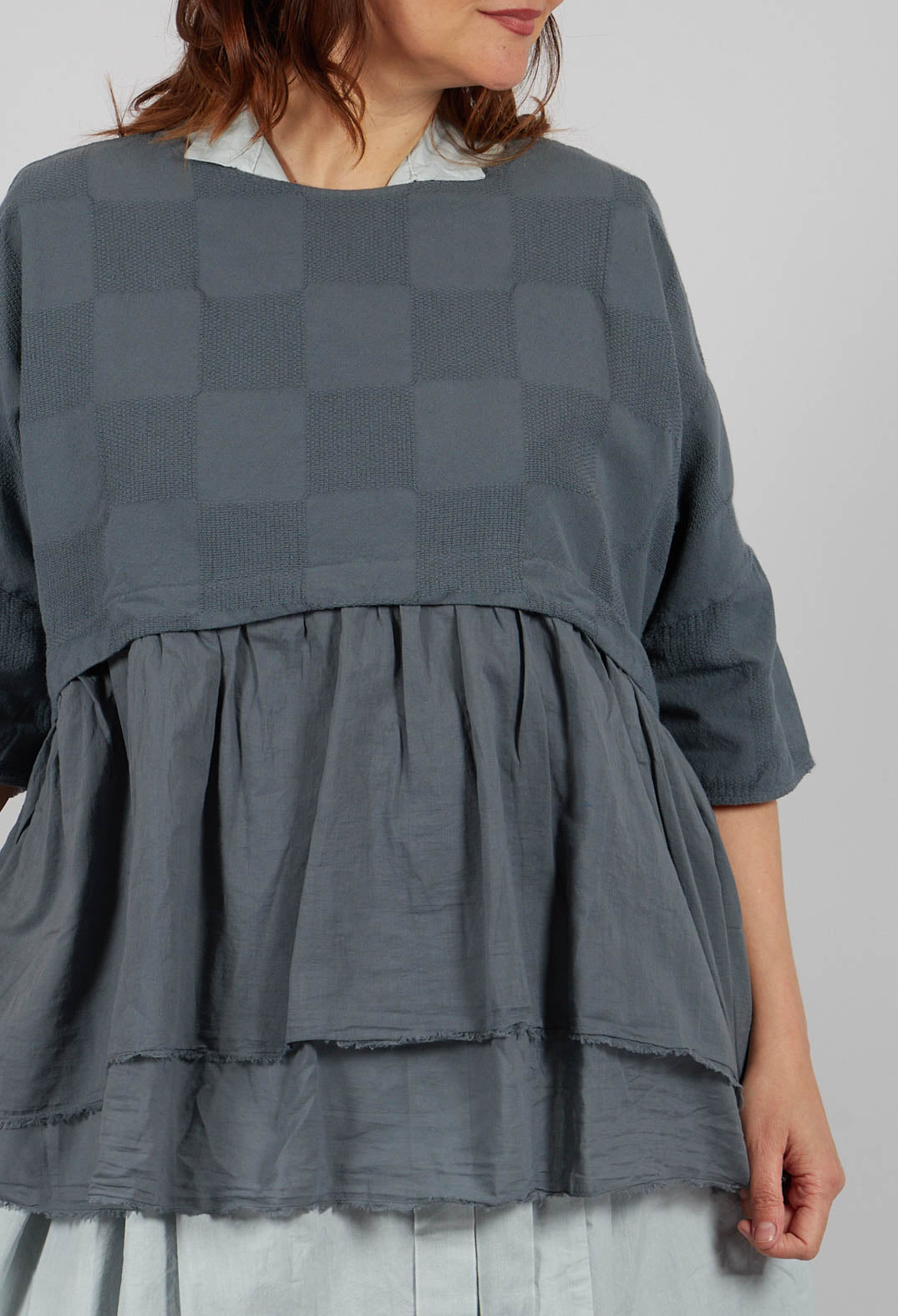Theresa Top in Zinc