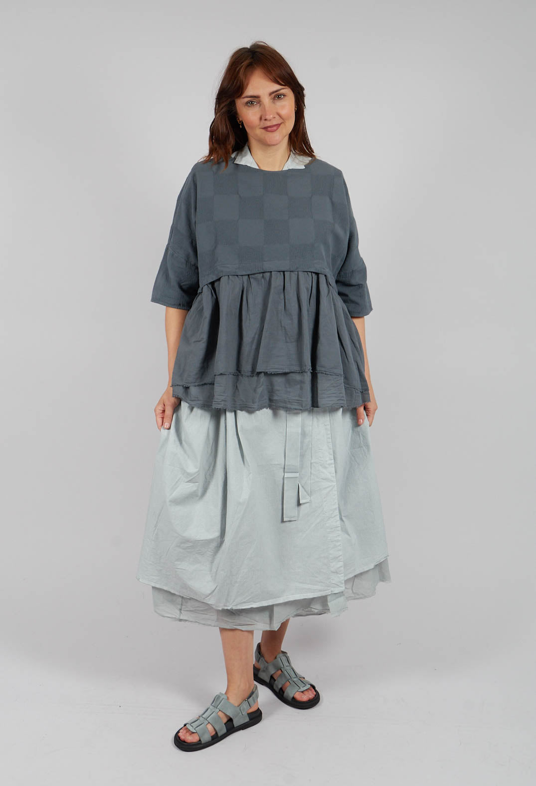 Theresa Top in Zinc