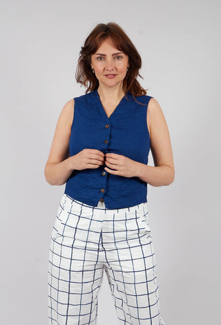 Gertrud Gilet in Blue