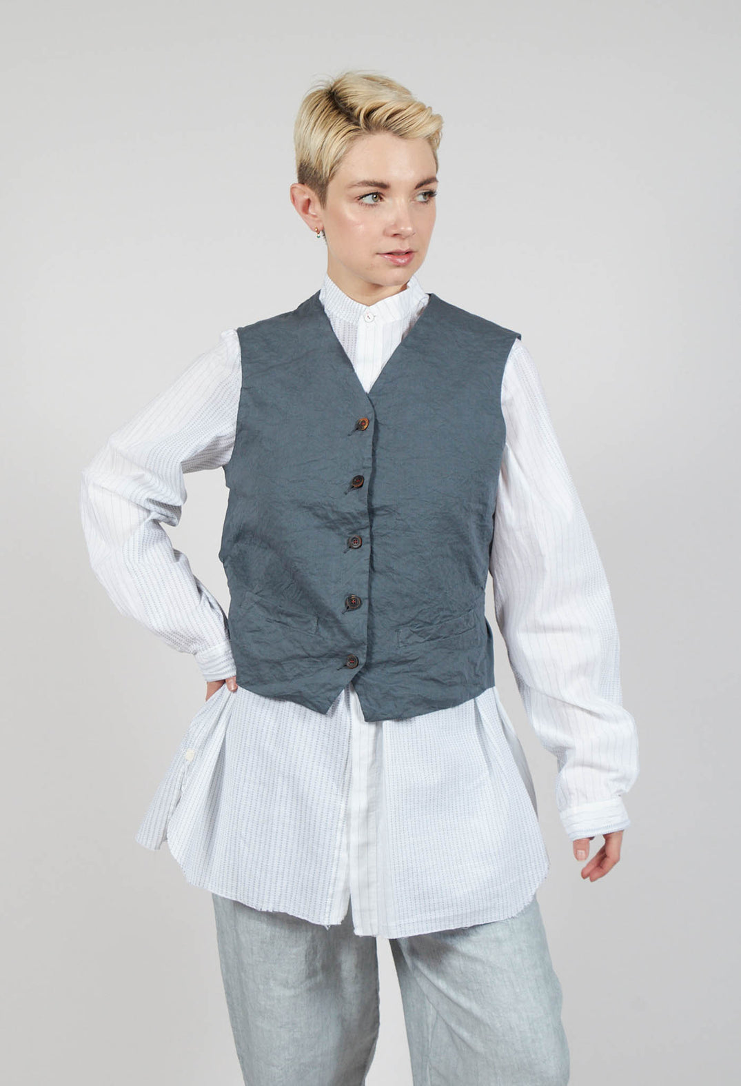 Gertrud Gilet in Zinc