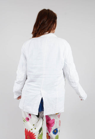 James Unisex Jacket in White