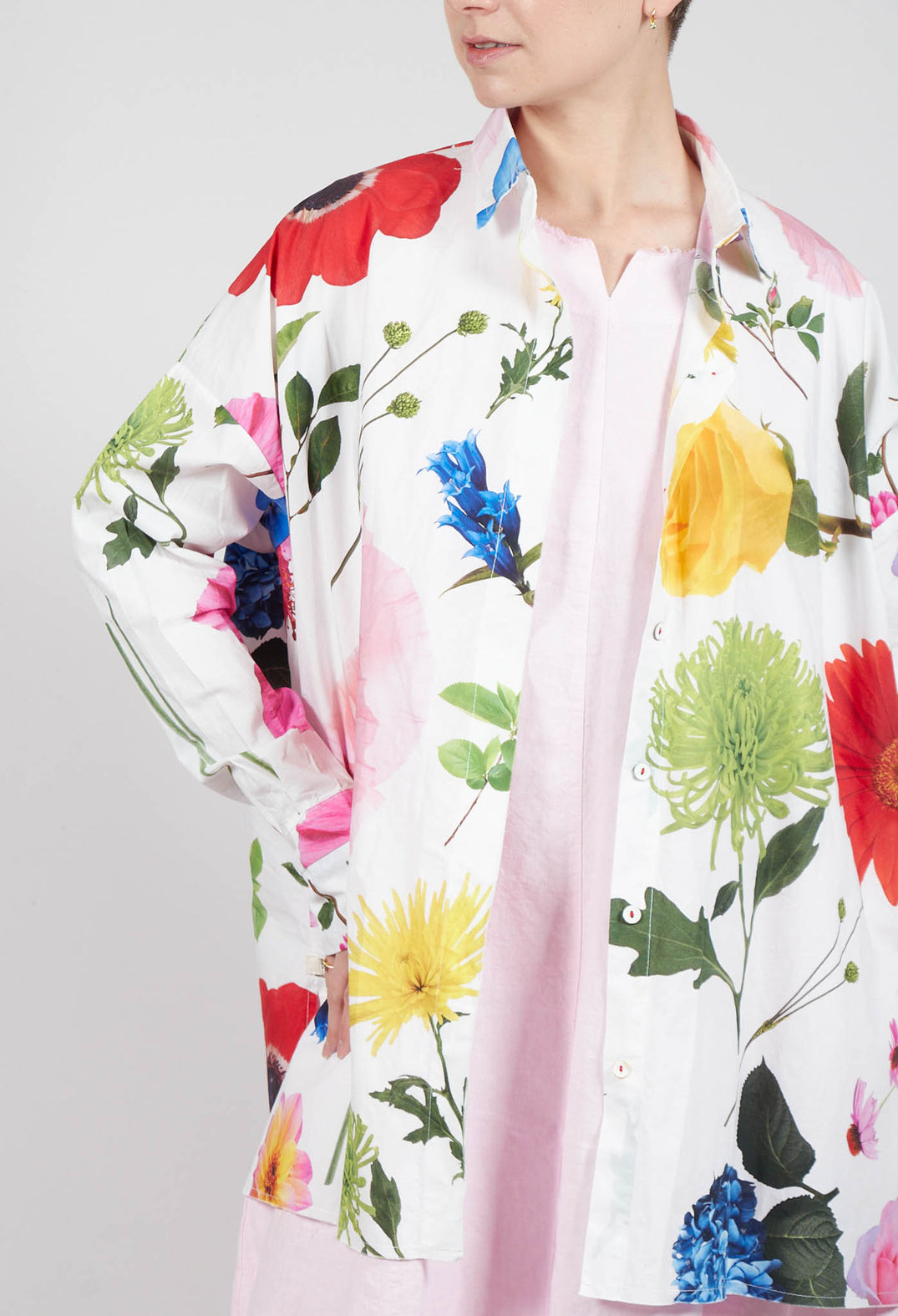 Sarita Printed Shirt in Flowers