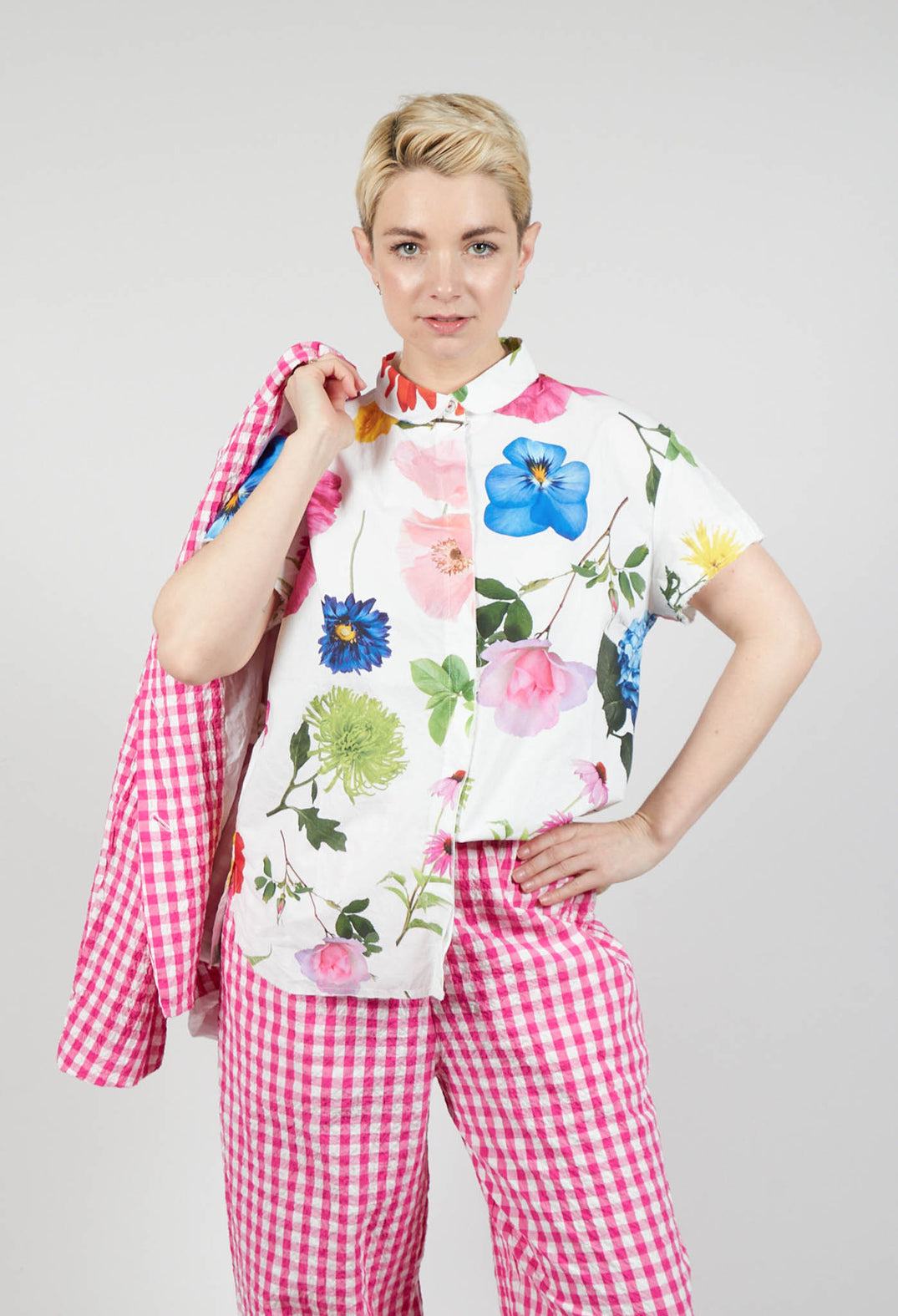 Sutton Printed Shirt in Flowers