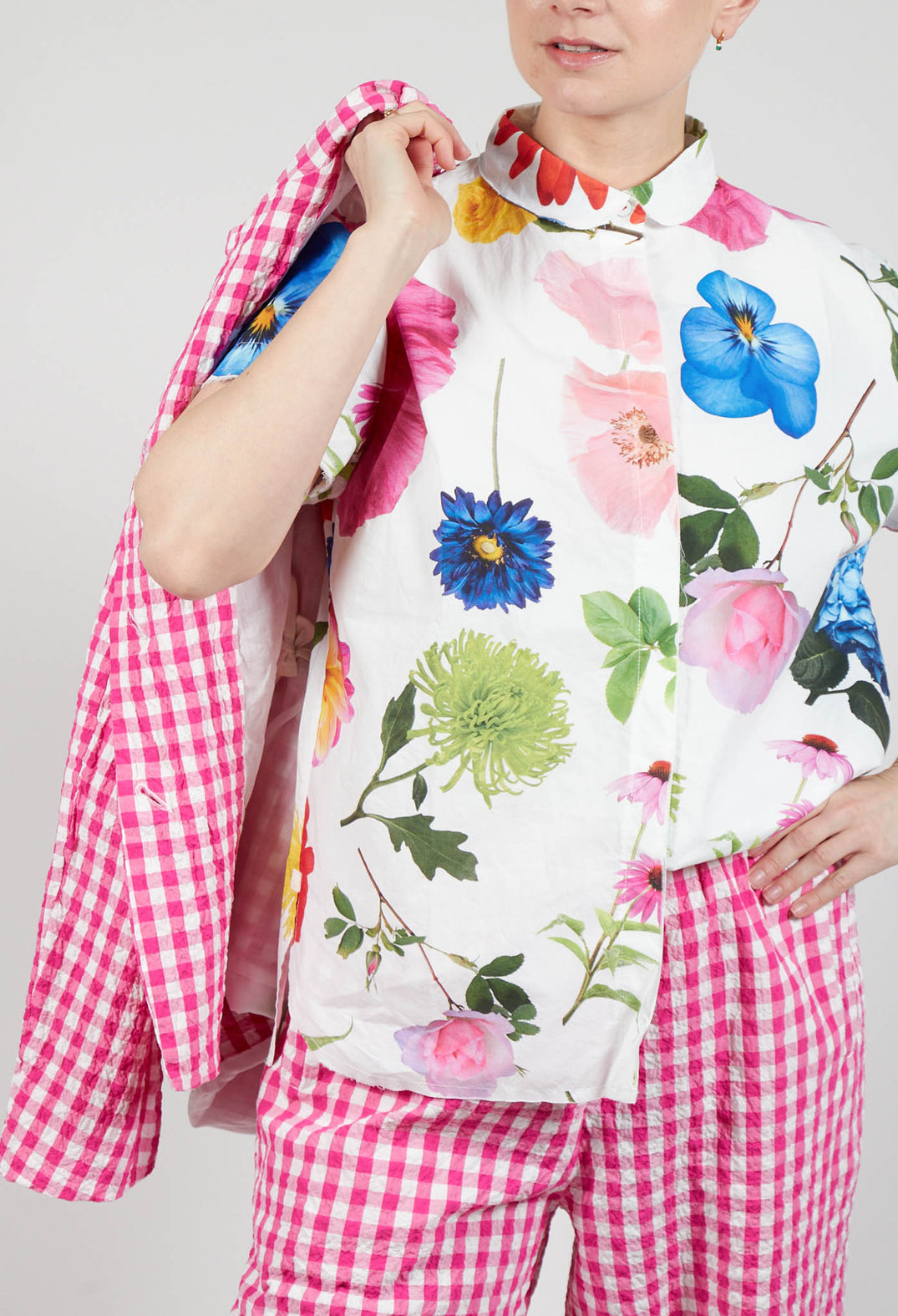 Sutton Printed Shirt in Flowers