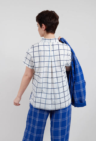 Sutton Printed Shirt in Blue Check
