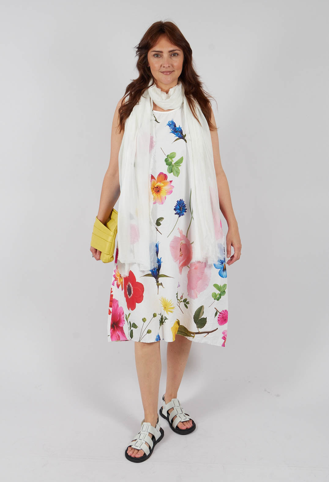 Doris Printed Dress in Flowers