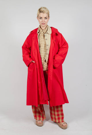 Trench Coat in Pomodoro