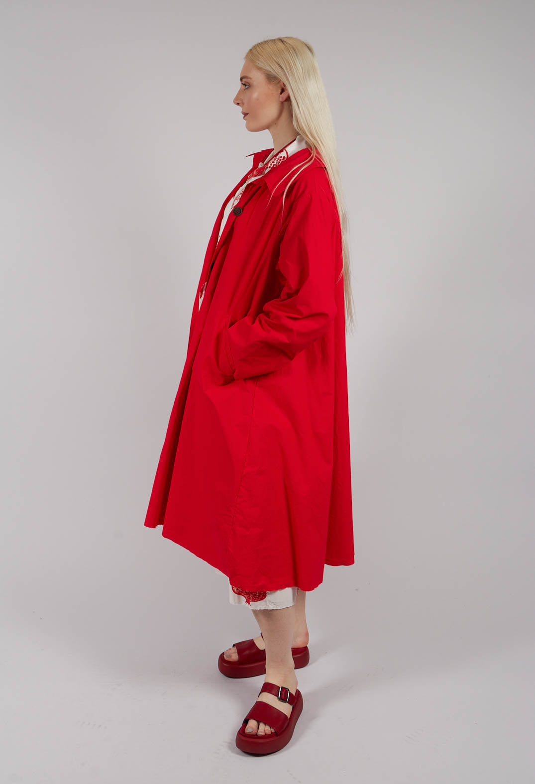 Trench Coat in Pomodoro