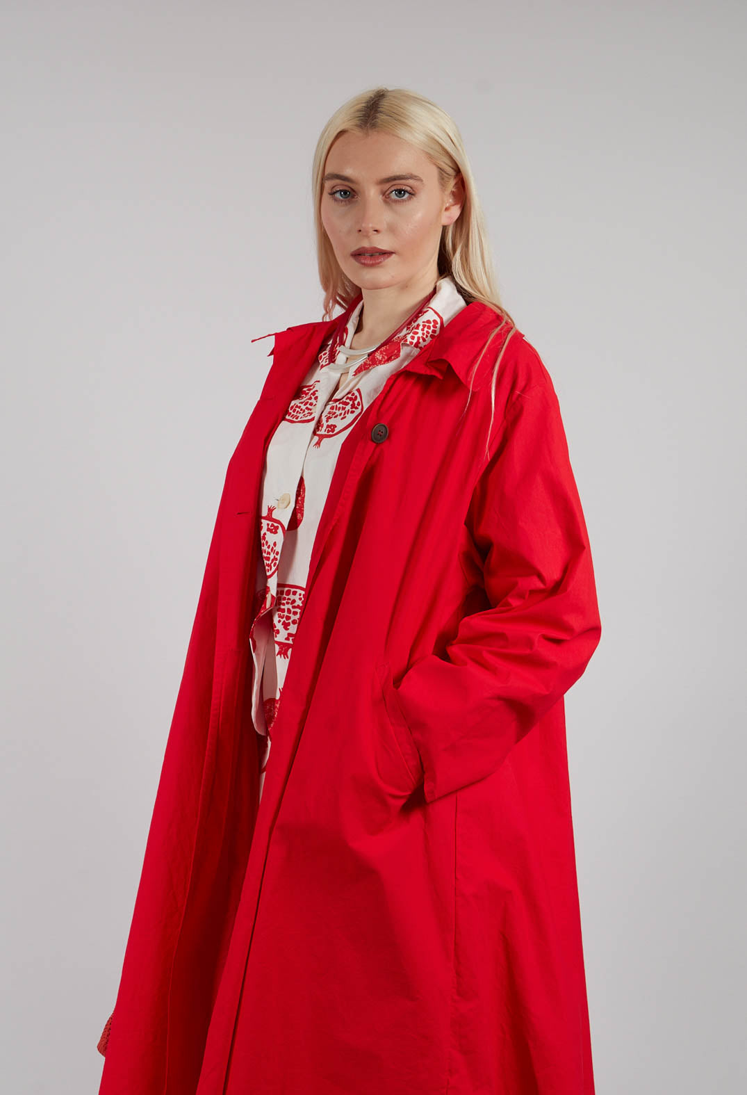 Trench Coat in Pomodoro