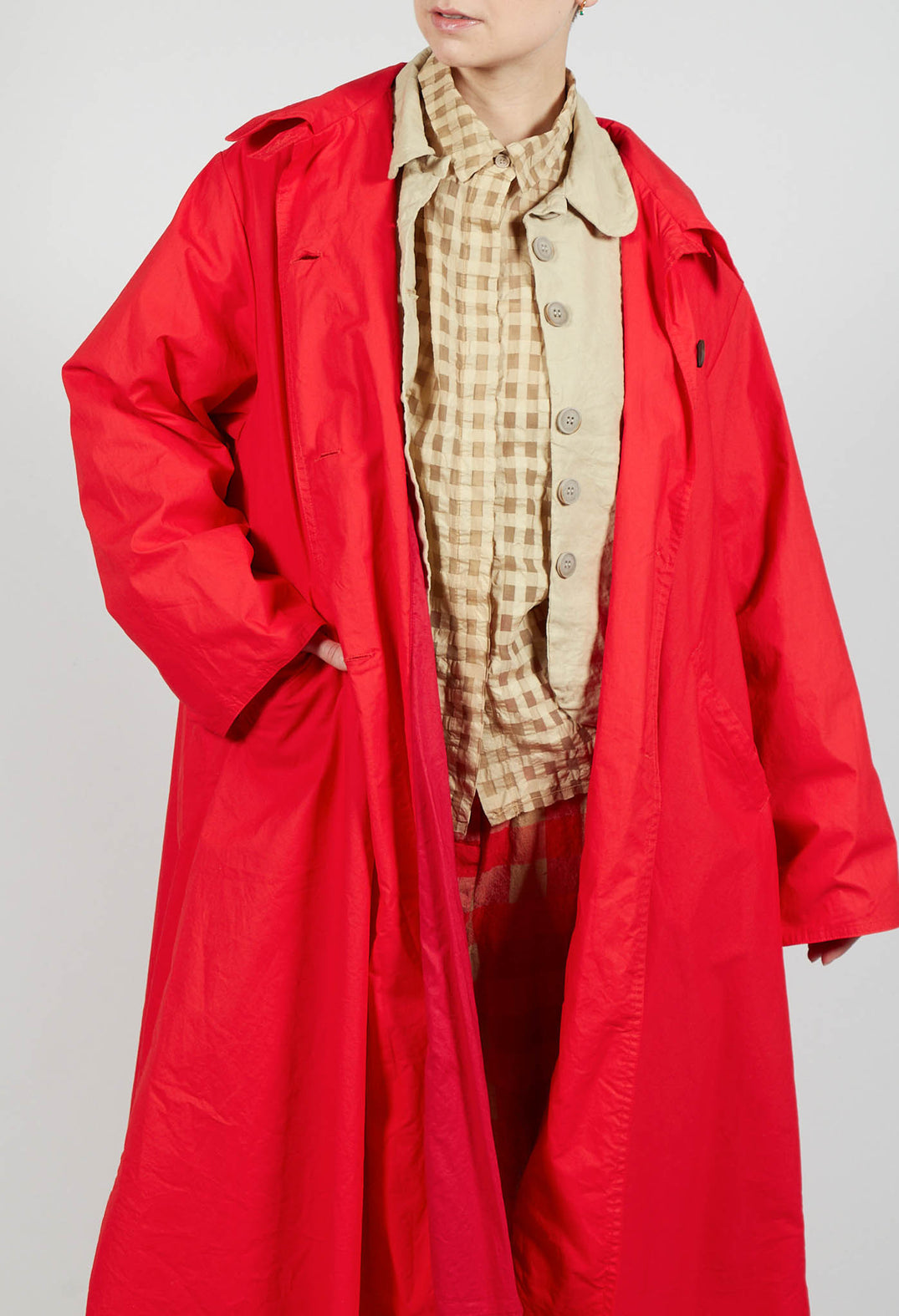 Trench Coat in Pomodoro