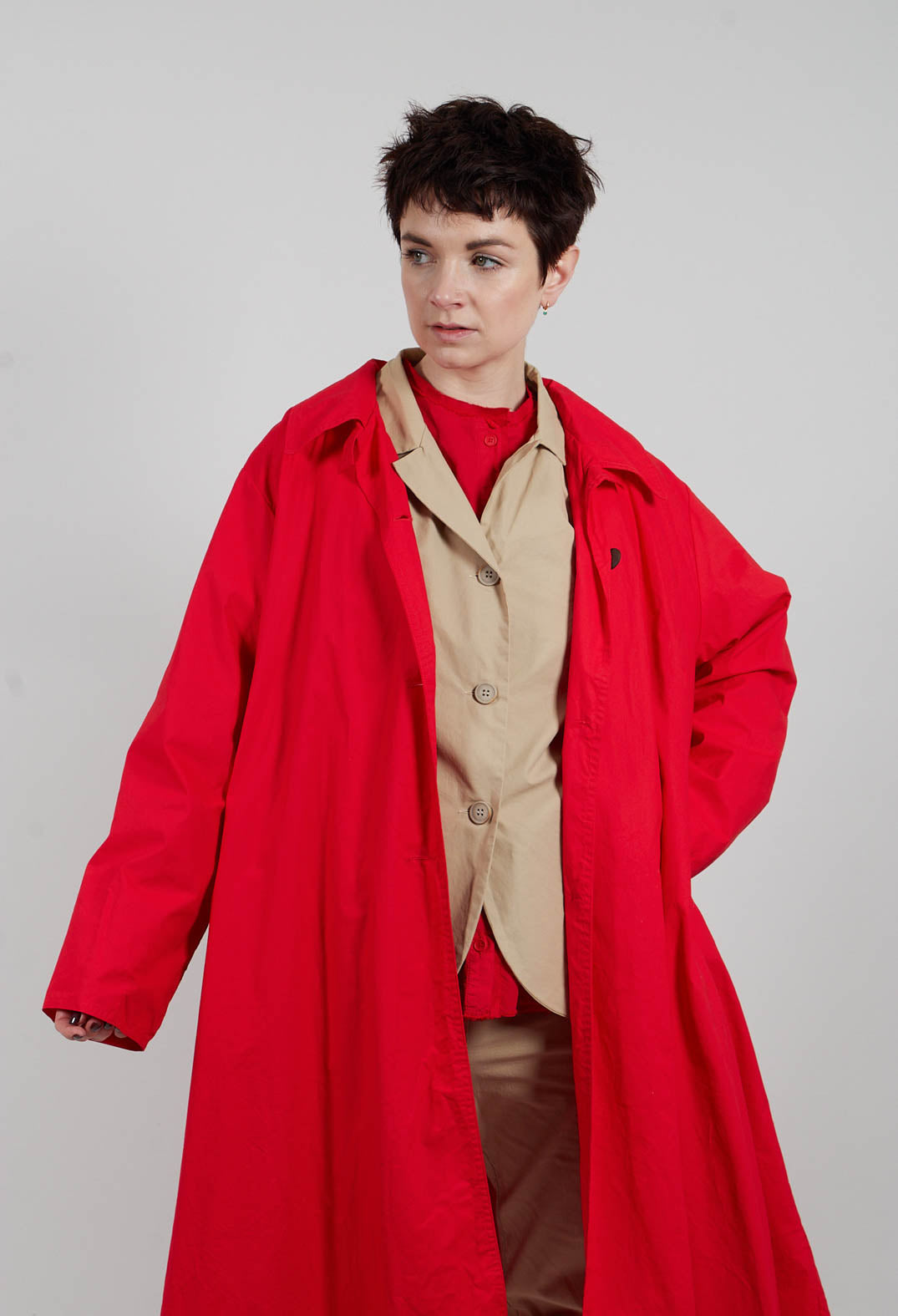 Trench Coat in Pomodoro