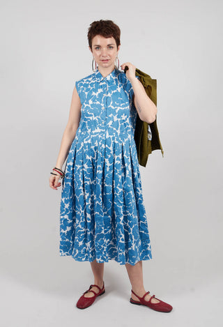 Sleeveless Dress in Flowers