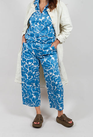 Wide Leg Trouser in Flowers