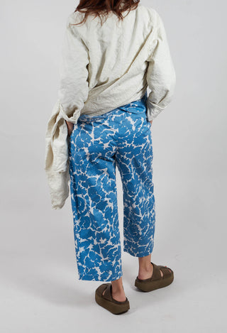Wide Leg Trouser in Flowers