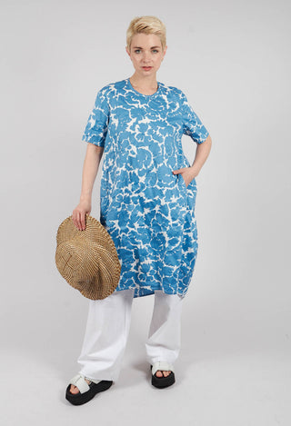 Short Sleeved Flower Dress in Flowers