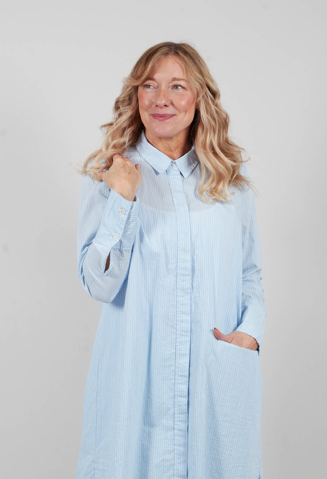 Longline Shirt in Stripe