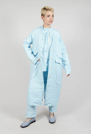 Full Length Coat in Cielo