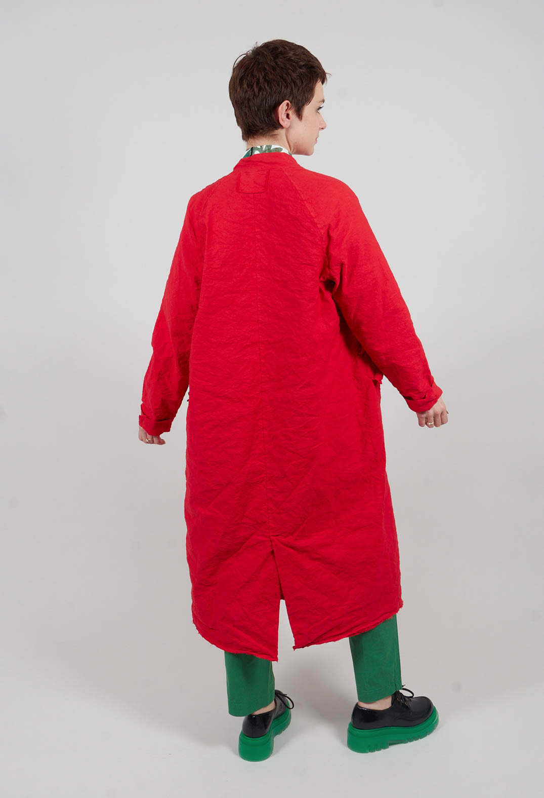 Full Length Coat in Pomodoro