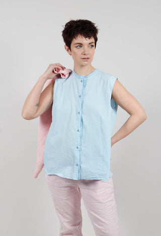 Sleeveless A-Line Top in Cielo