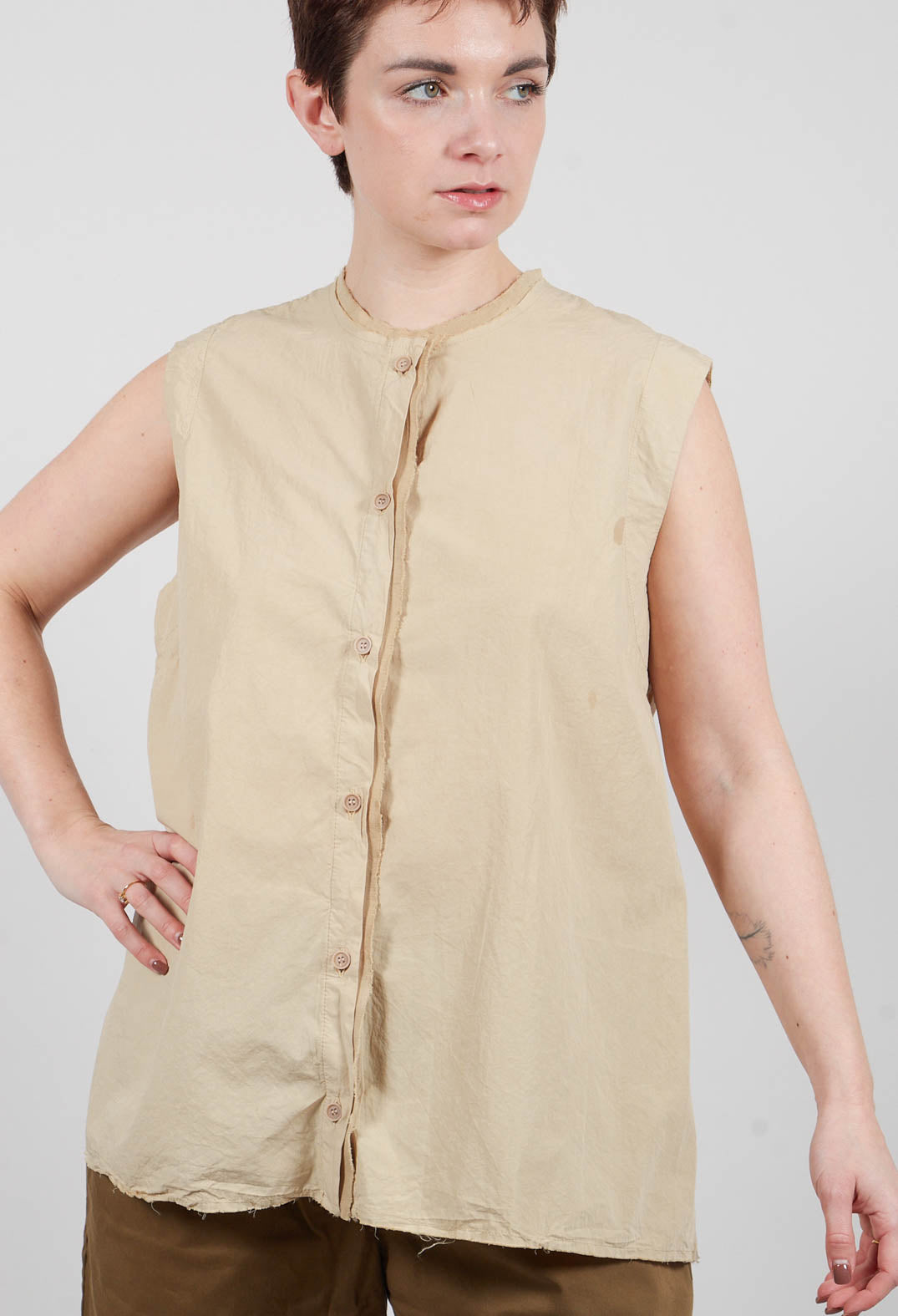 Sleeveless A-Line Top in Juta