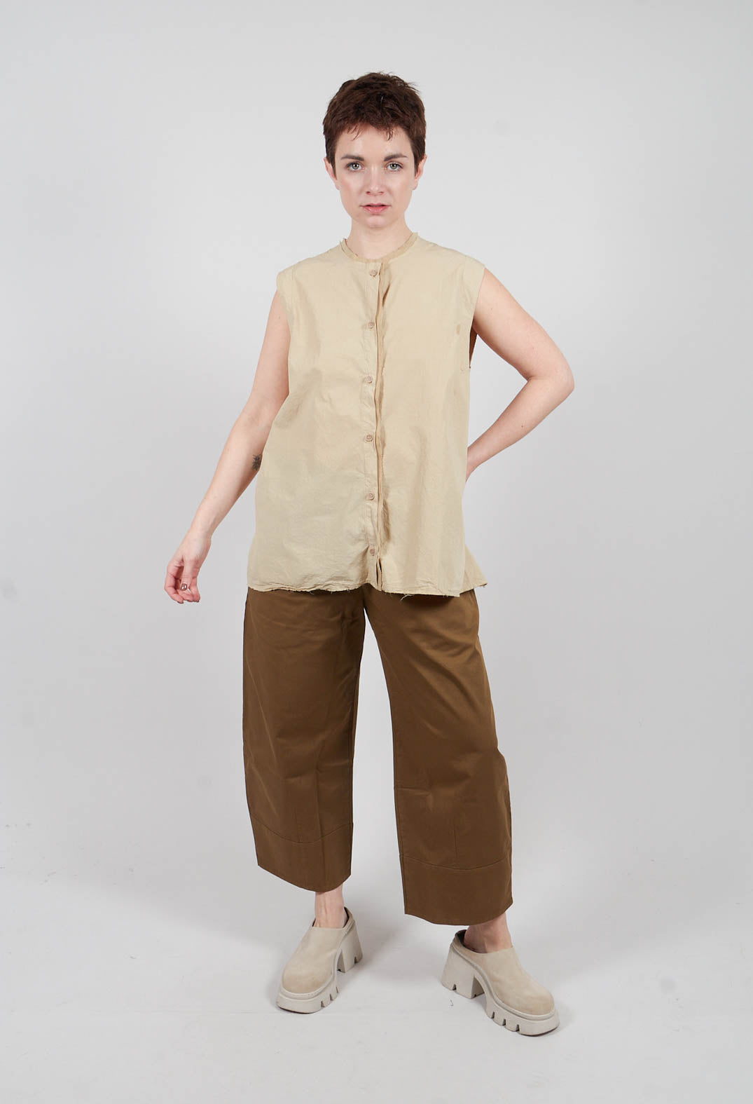 Sleeveless A-Line Top in Juta
