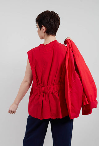 Sleeveless A-Line Top in Pomodoro