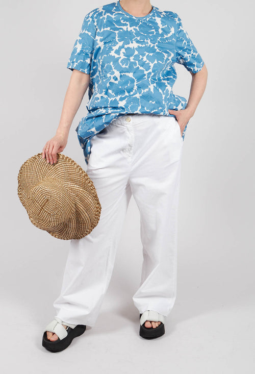 Wide Leg Trouser in White