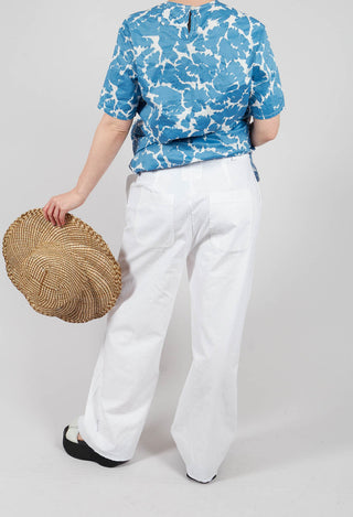 Wide Leg Trouser in White