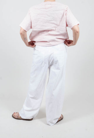 Wide Leg Trouser in White