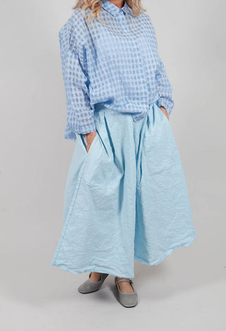 A Line Skirt in Cielo