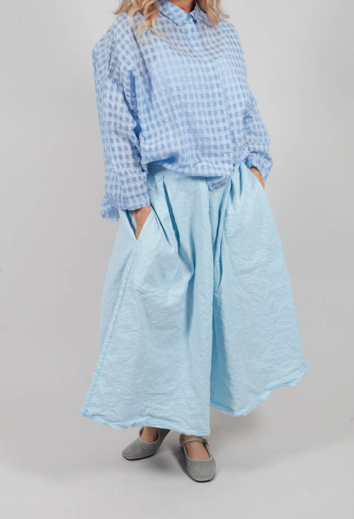 A Line Skirt in Cielo