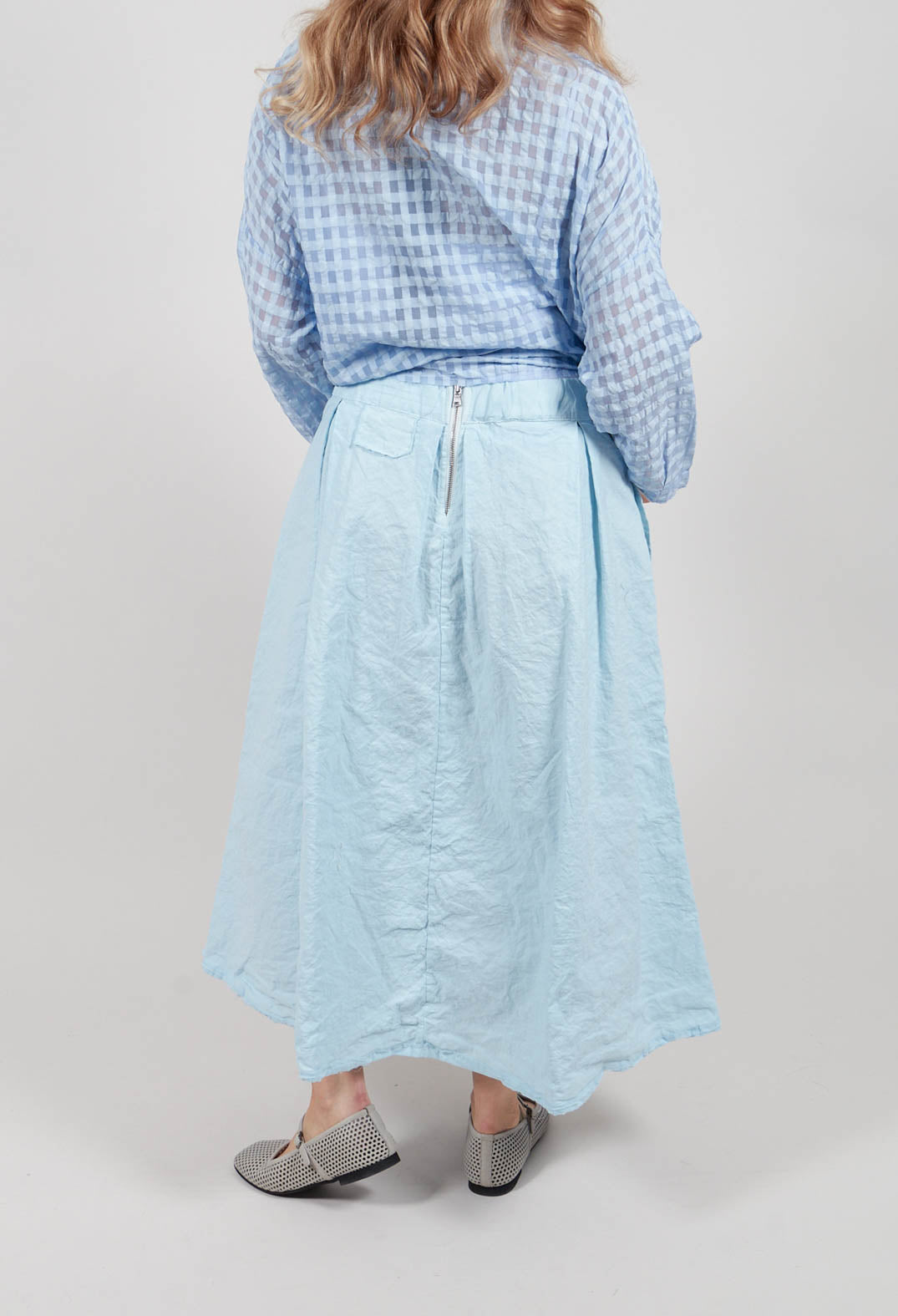 A Line Skirt in Cielo