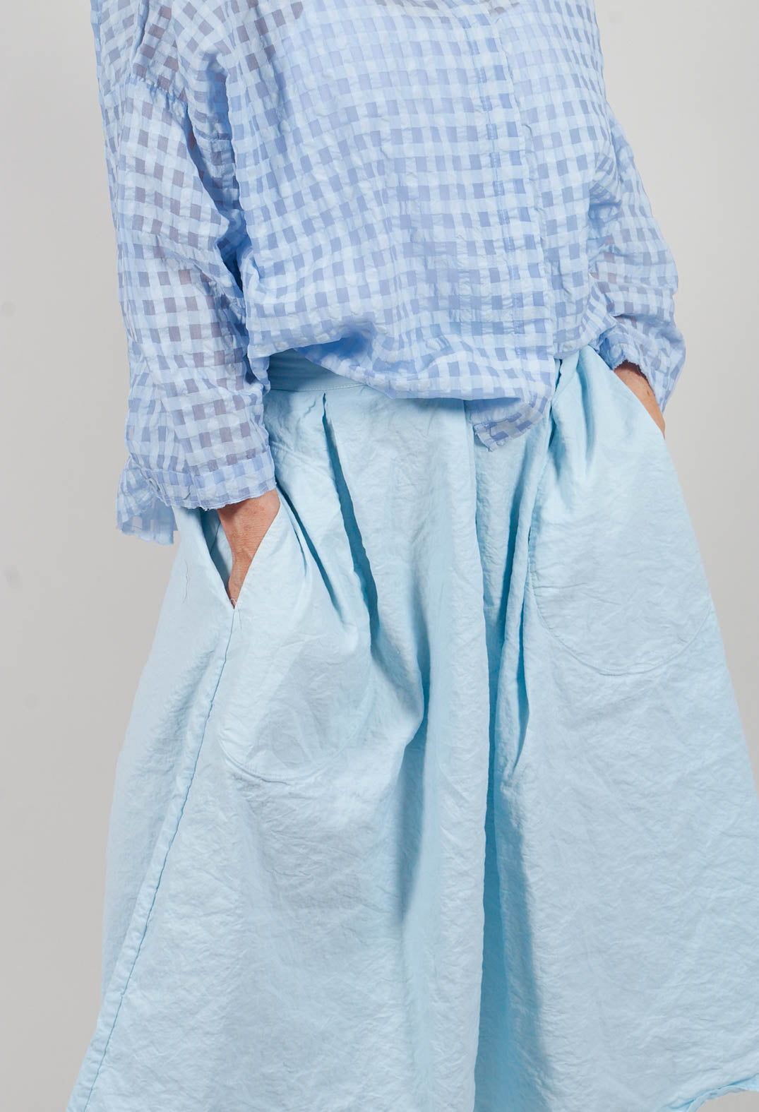 A Line Skirt in Cielo