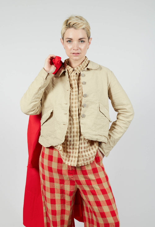 Round Neck Jacket in Juta
