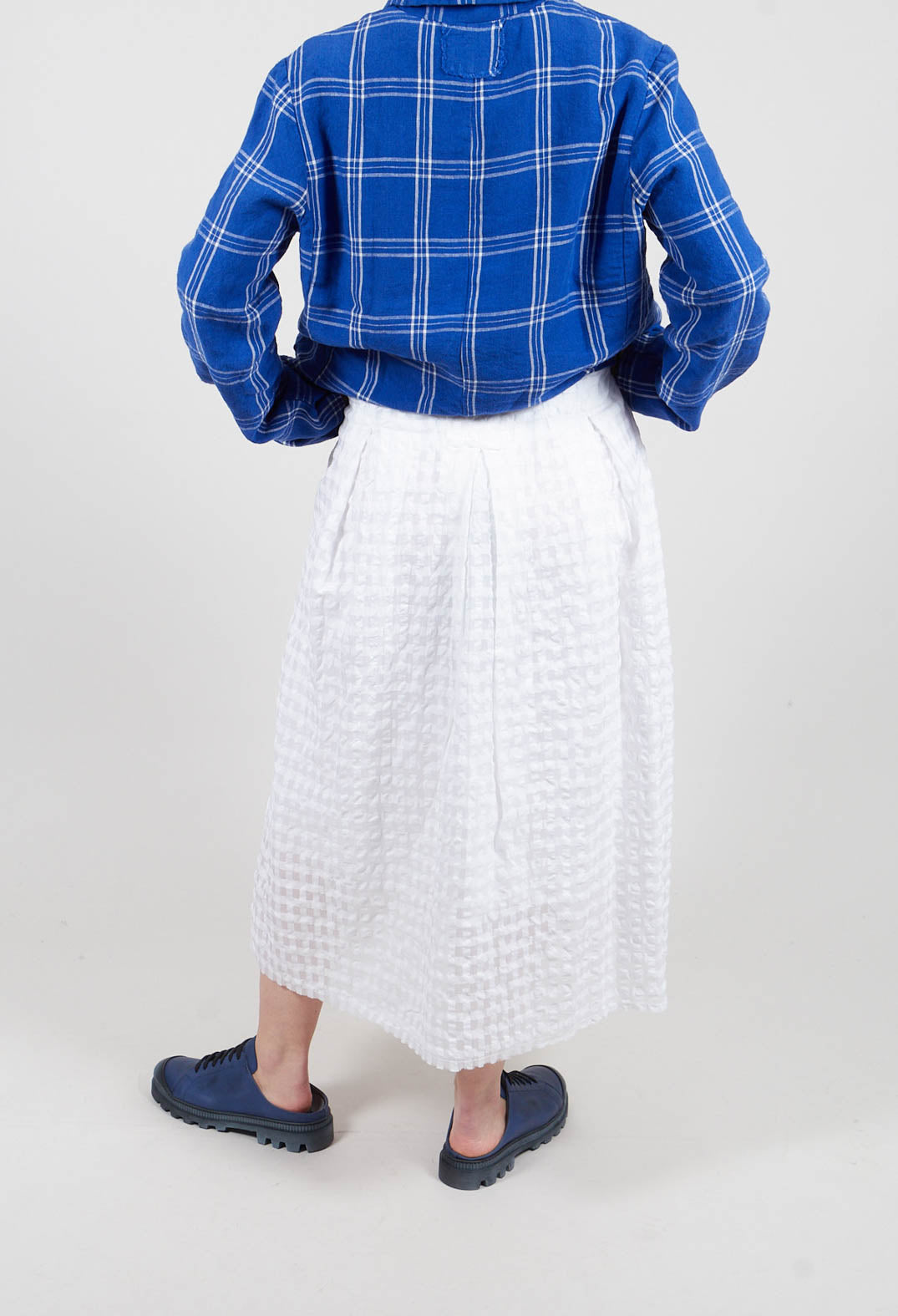 Gathered Skirt in White